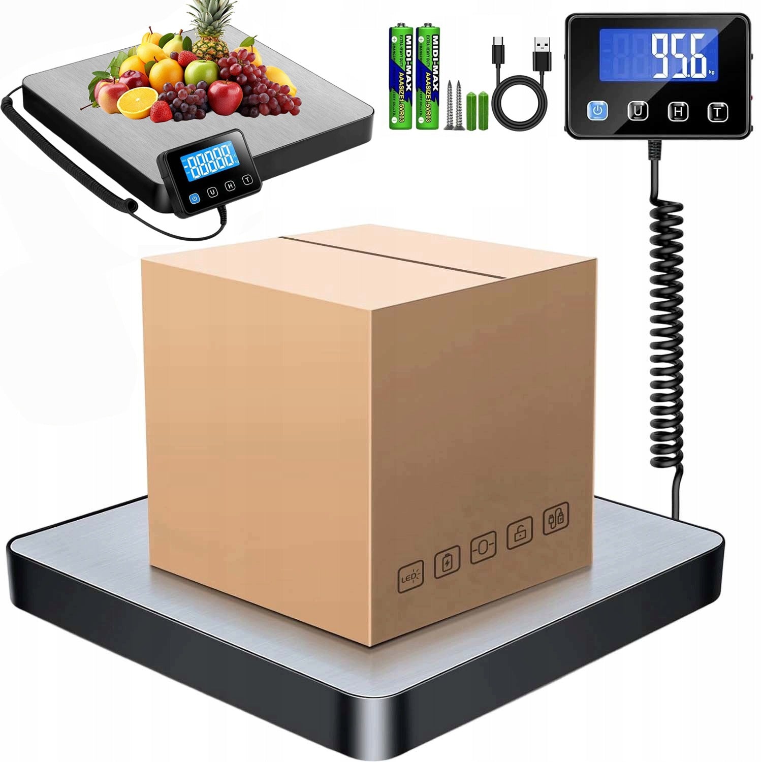 MULTIFUNCTIONAL WAREHOUSE SCALE SHOP ELECTRONIC LCD 200 KG