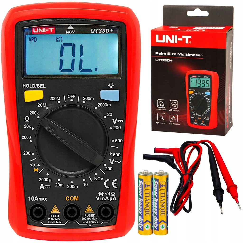 MULTIMETER VOLTAGE CURRENT METER AC SET UNI-T UT33D+