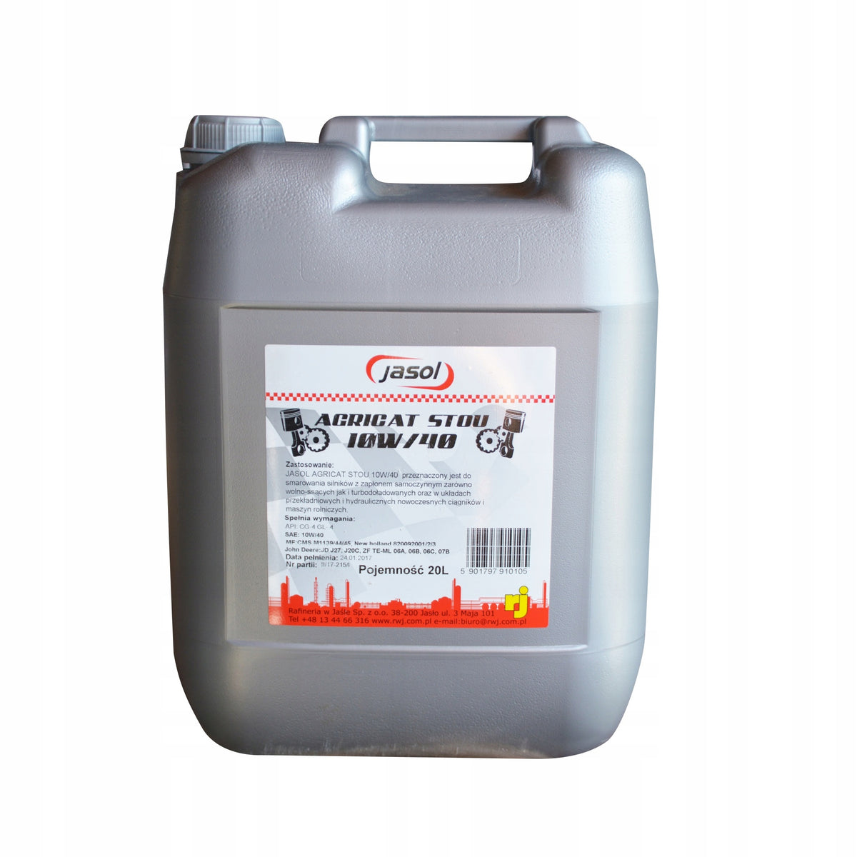 MULTIPURPOSE OIL AGRI STOU 10W40 GL-4 CG-4 20L Manufacturer code 5901797945992