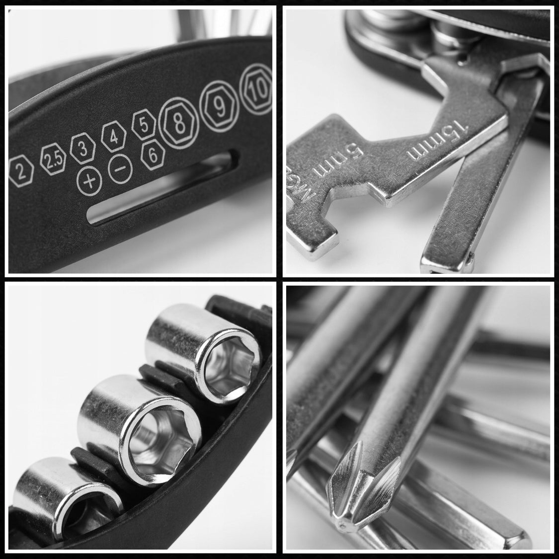 MULTITOOL BICYCLE MULTIFUNCTIONAL REPAIR WRENCHES SET 16IN1 Model GJ1601