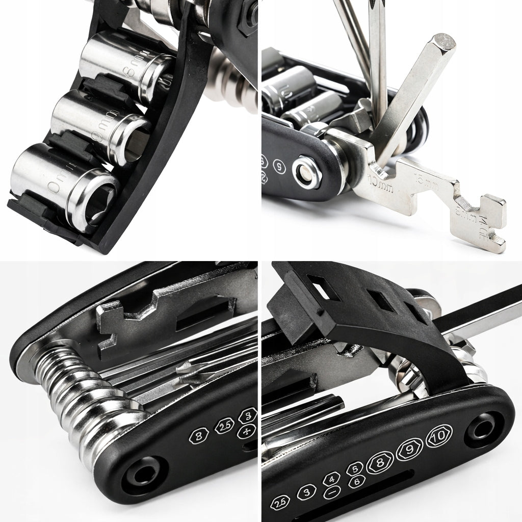 MULTITOOL BICYCLE REPAIR KEYS MULTIFUNCTIONAL TOOL SET 16in1 Brand Mensen