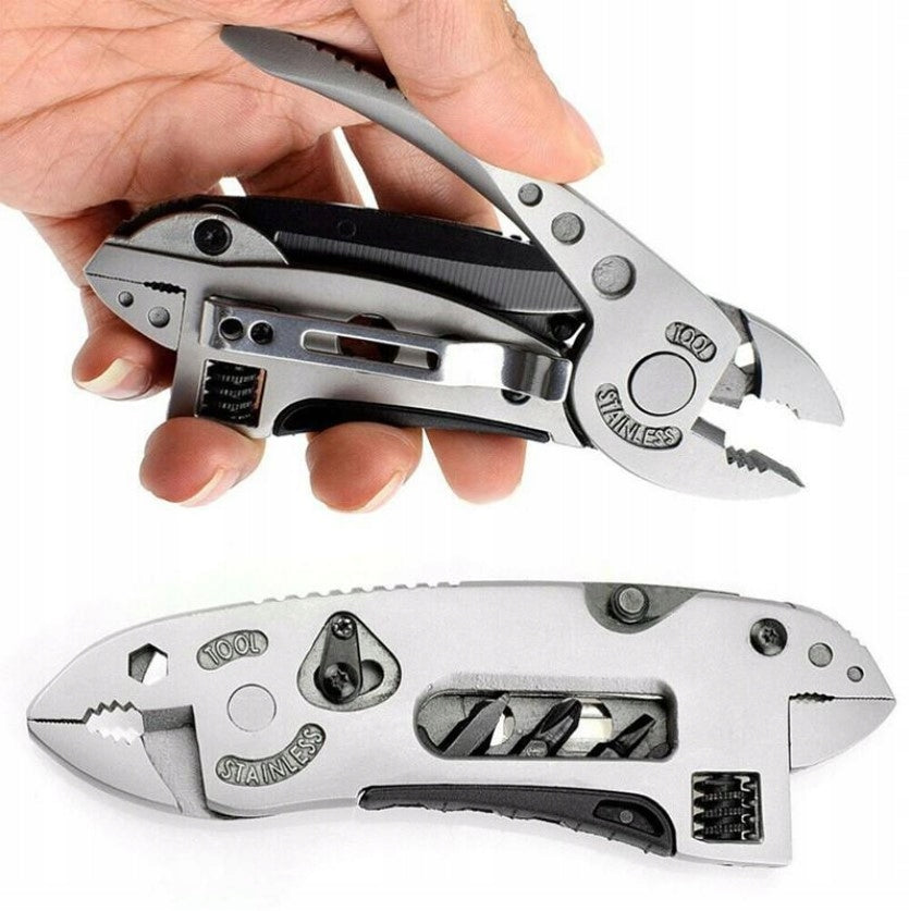 MULTITOOL KNIFE PLIERS ADJUSTABLE WRENCH SURVIVAL EDC 9in1 MUL3