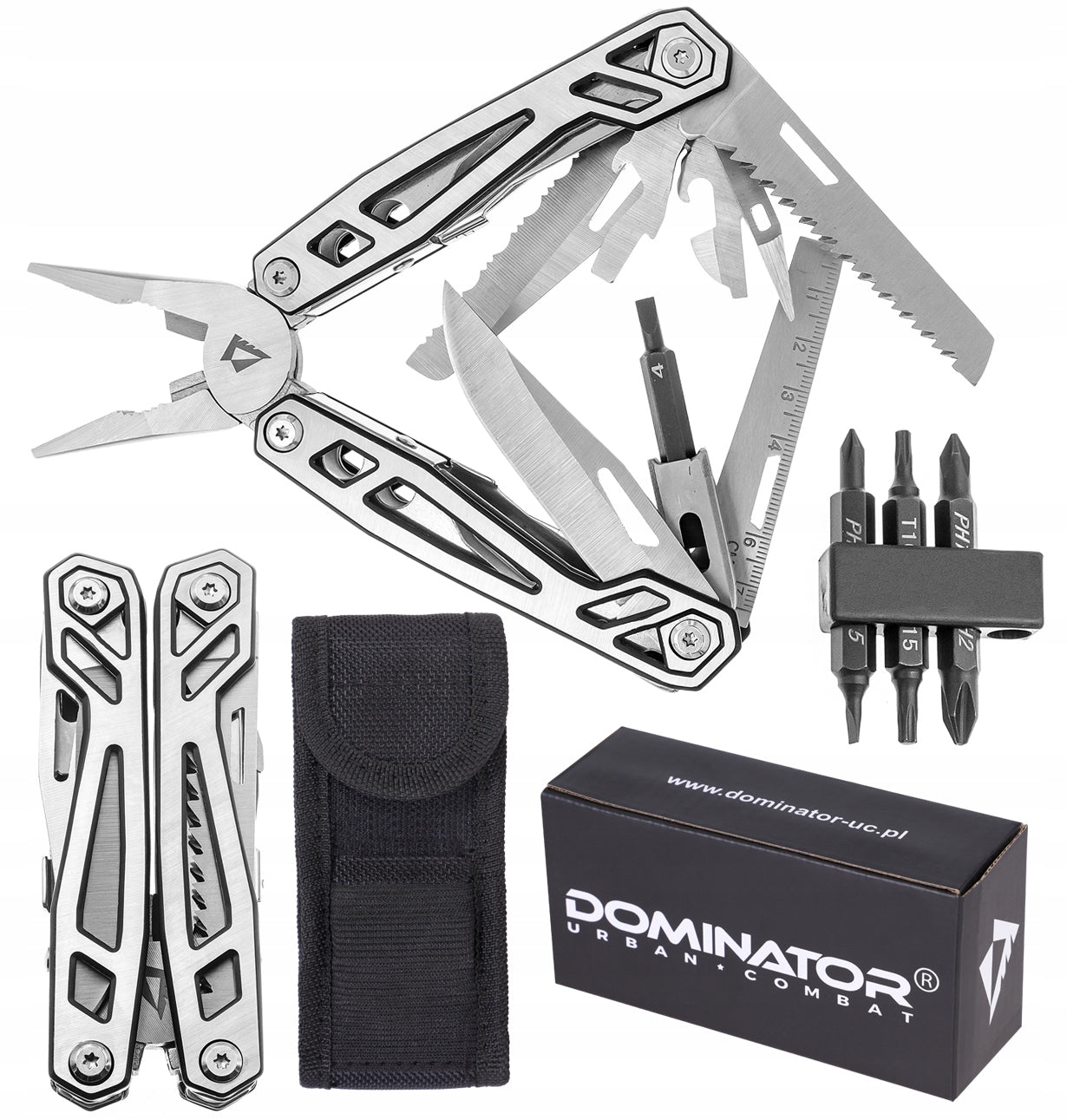 MULTITOOL MULTI-TOOL DOMINATOR FOLDING KNIFE ESSENTIAL BITS
