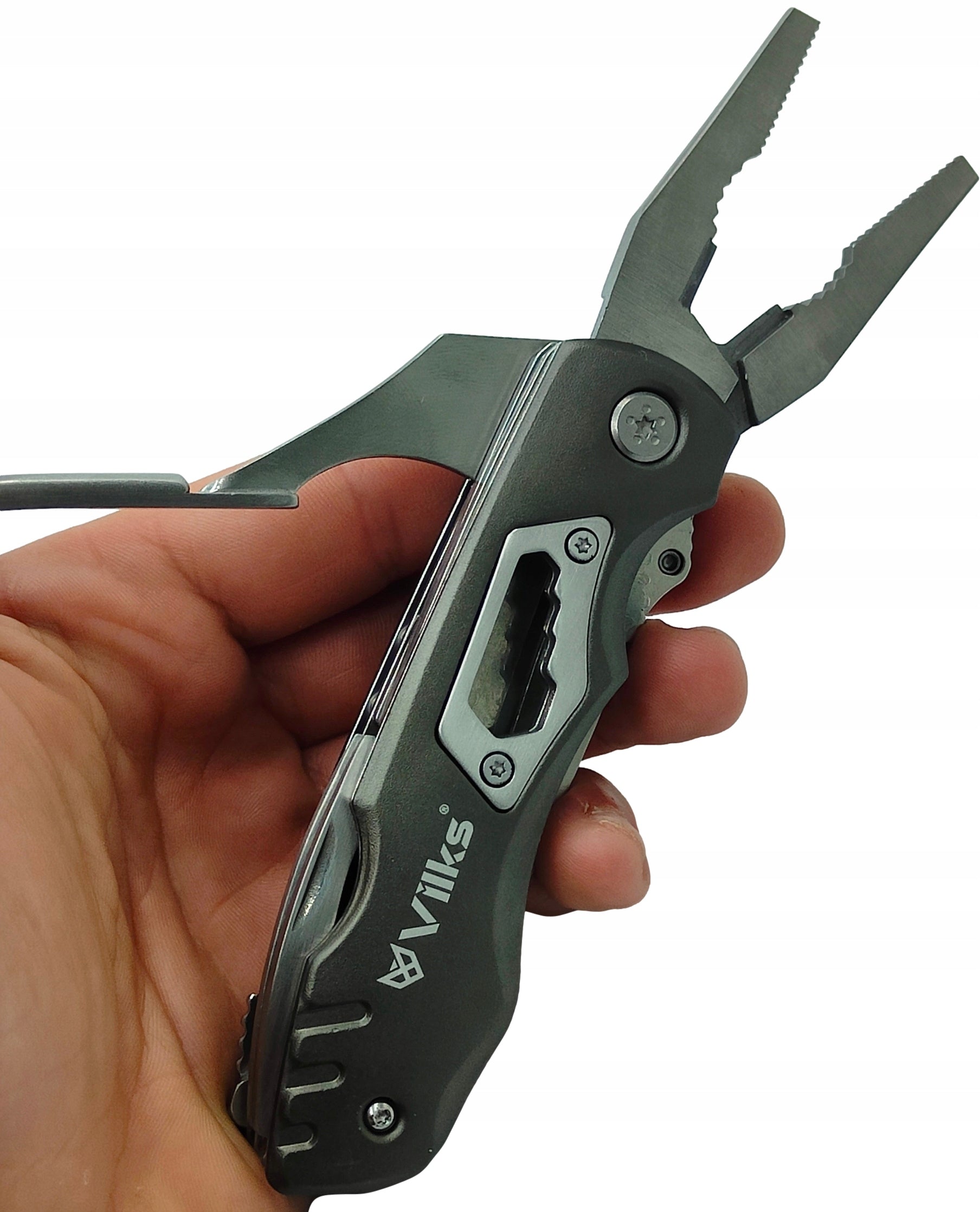 MULTITOOL Multifunctional Survival Set Folding Knife Combination Bits Pouch Manufacturer code Narzędzie Wielofunkcyjne Stal Nożyk Biwakowy