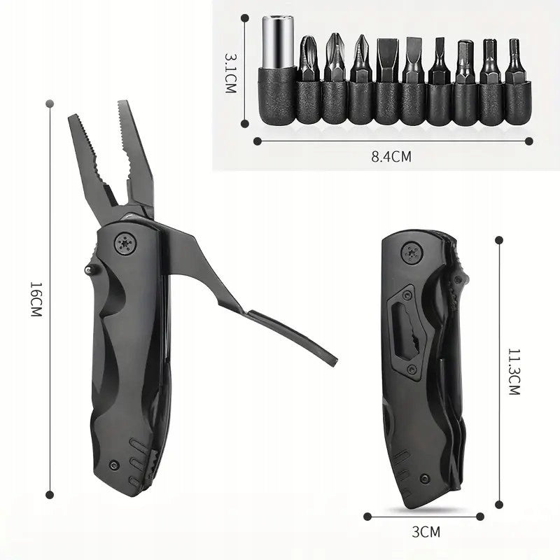 MULTITOOL SURVIVAL TOOL MULTIFUNCTIONAL SET WITH CASE + BITS PRO Brand no brand
