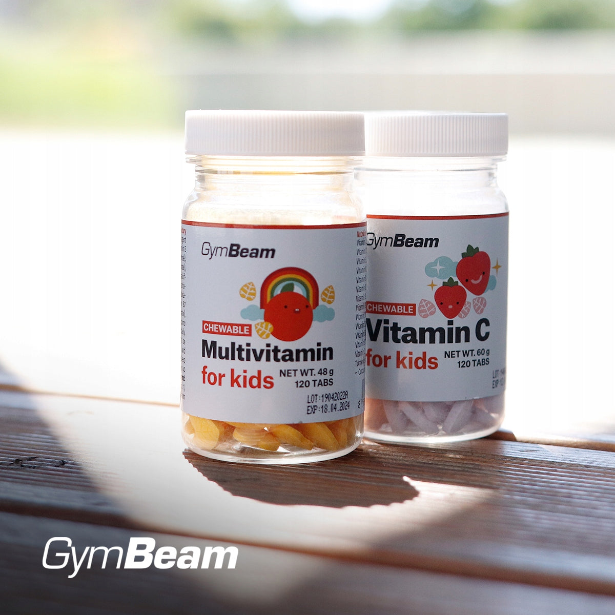 MULTIVITAMIN FOR CHILDREN A D E K 120 tab - GymBeam orange Brand GymBeam