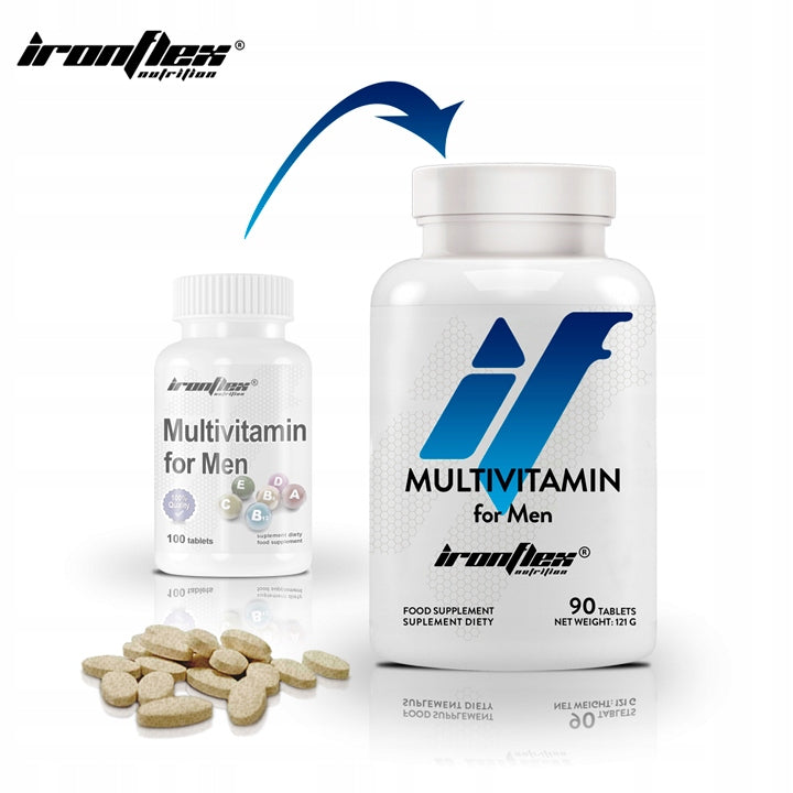 MULTIVITAMIN For Men IronFlex 90 tablets VITAMINS AND MINERALS For Men Packaging status original