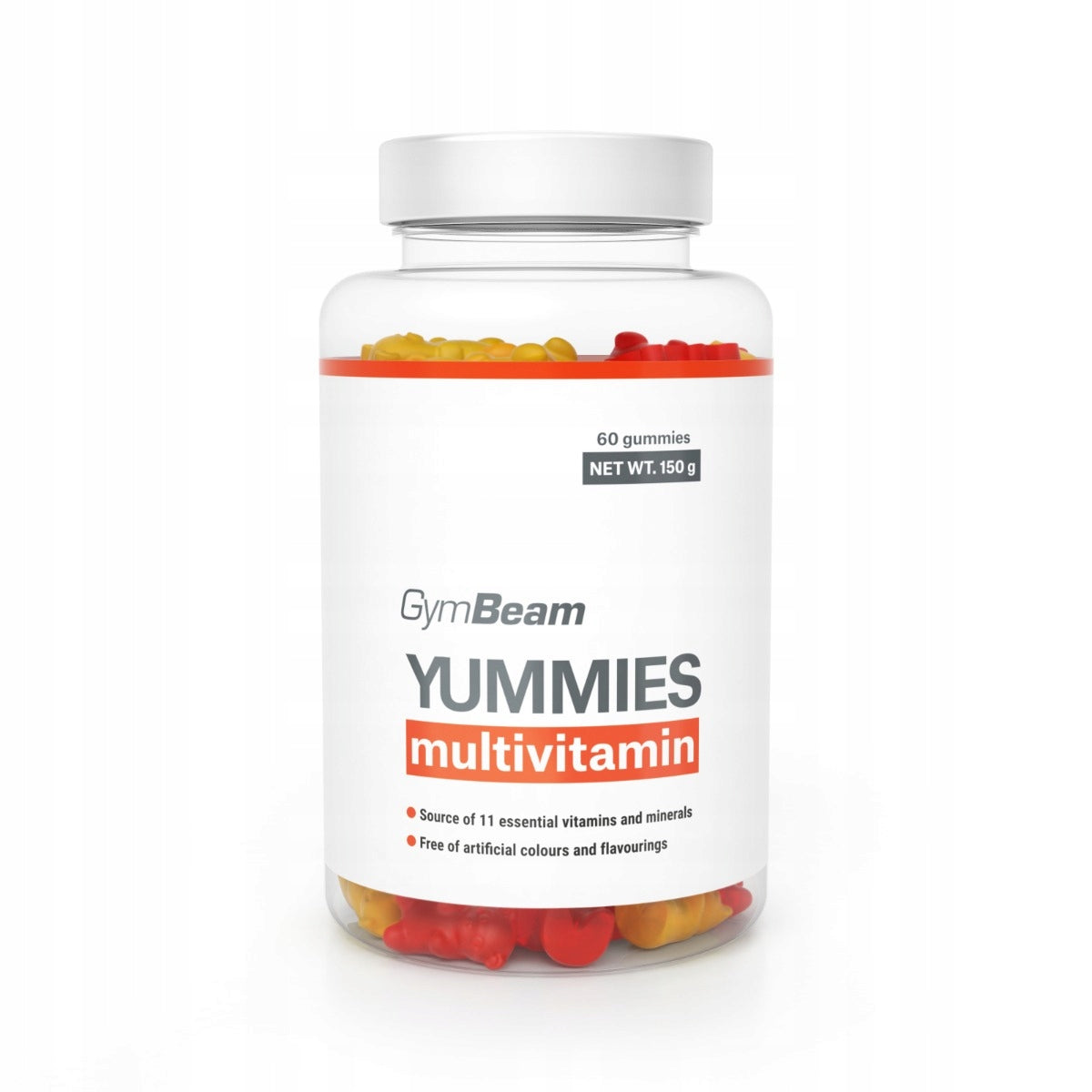 MULTIVITAMIN GUMMIES HEALTH BONE IMMUNITY TEETH SKIN - GymBeam 60 kaps