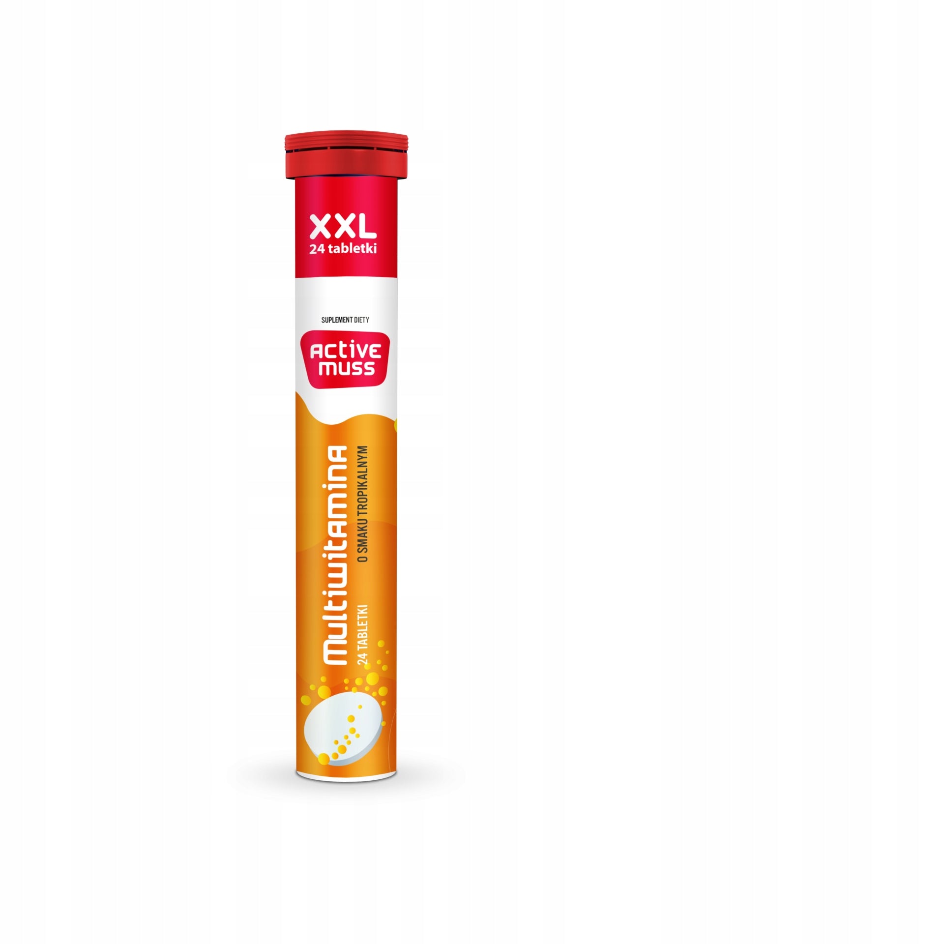 MULTIVITAMIN tablets with orange flavour ACTIVEMUSS Polski Lek 24 tab. Brand Polski Lek