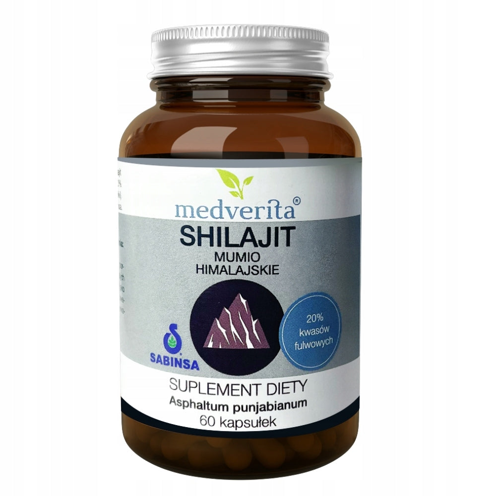 MUMIO SHILAJIT EXTRACT 20% FULVIC ACIDS 60caps EAN (GTIN) 5900718340328