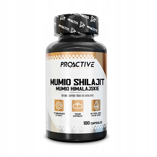 MUMIO SHILAJIT energy VITALITY immunity ProActive Mumio Shilajit 100caps Manufacturer code .ProActive MUMIO SHI