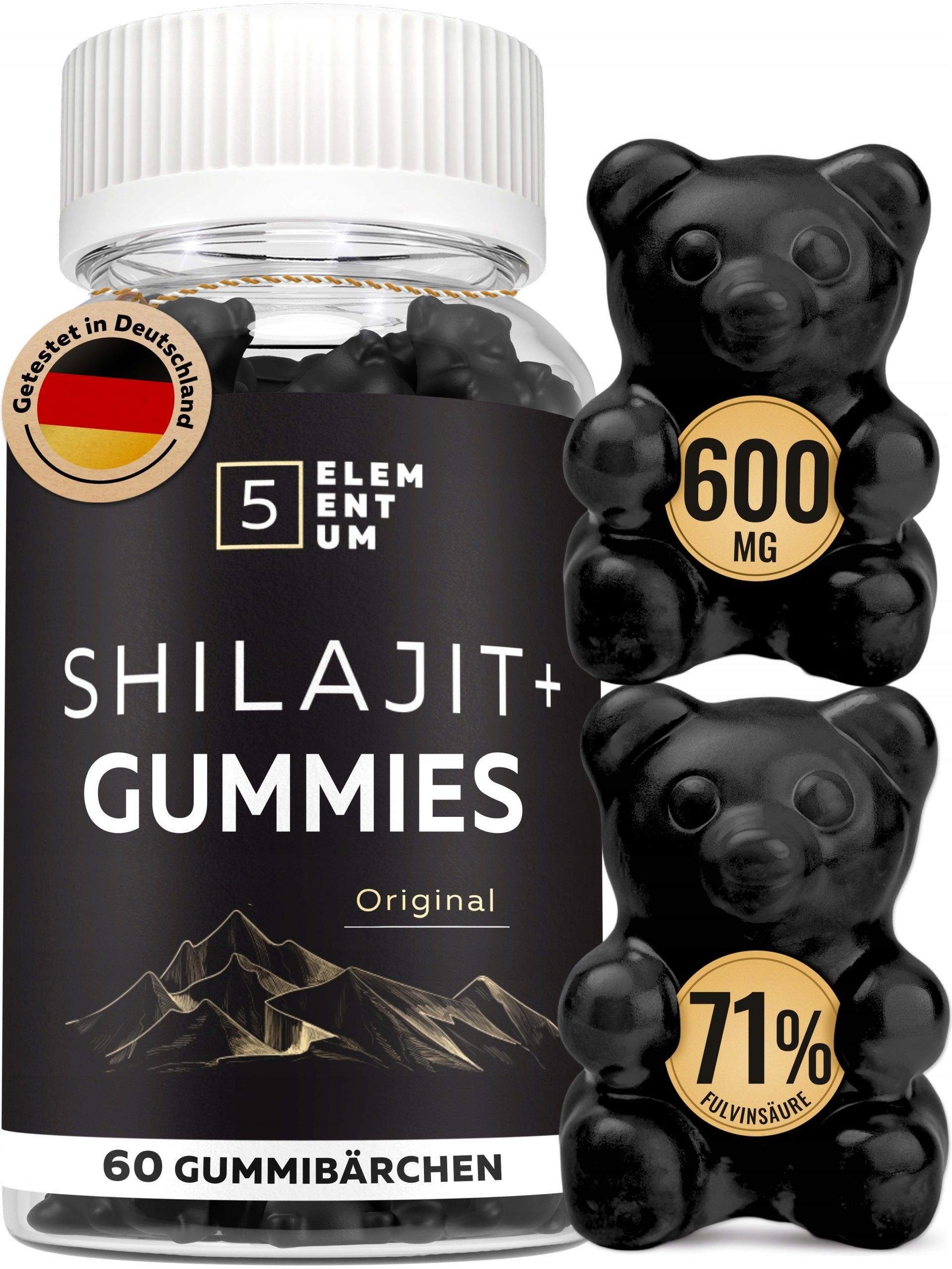 MUMIO gummies 100% BIO|60 pcs without sugar|shilajit 87% mumijo gummies Himalayas