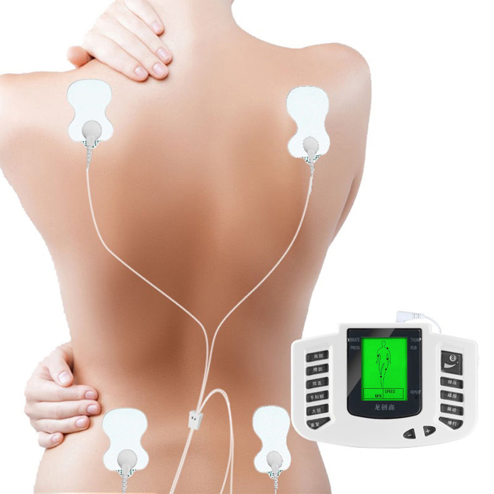 MUSCLE AND NERVE ELECTROSTIMULATOR MASSAGER TENS EMS + ELECTRODES SET XXL Packaging status original