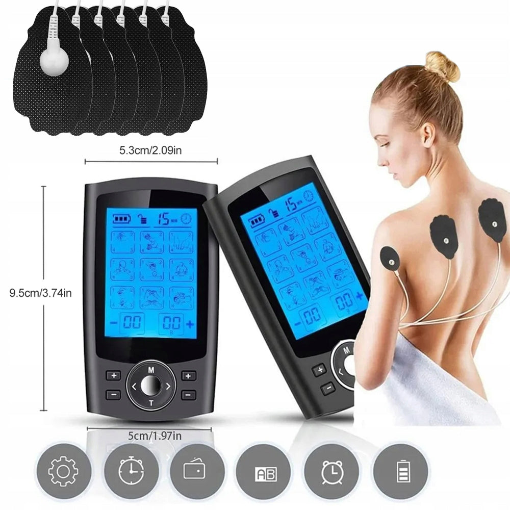 MUSCLE AND NERVE ELECTROSTIMULATOR MASSAGER TENS EMS STIMULATOR SET Model 885659174766