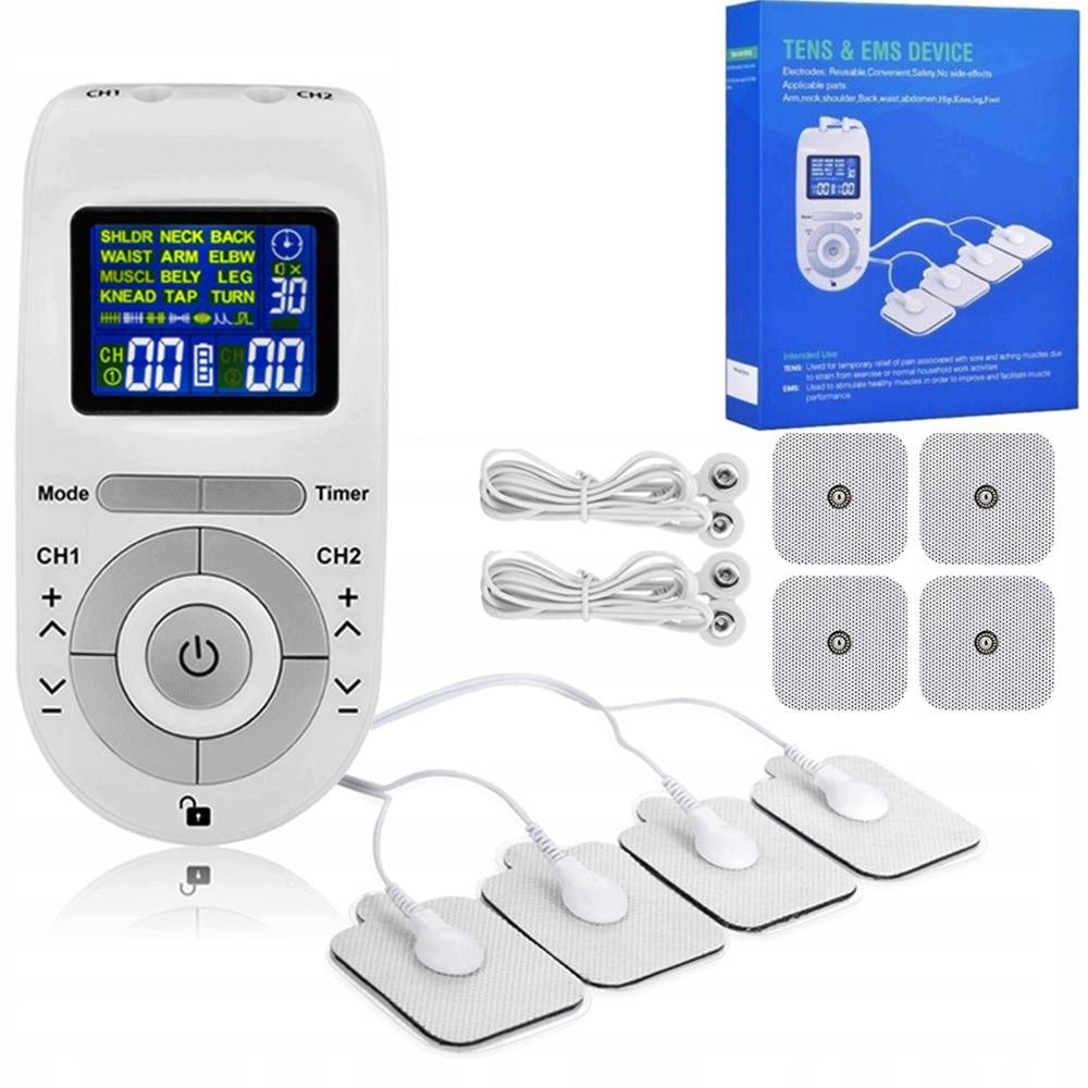 MUSCLE AND NERVE ELECTROSTIMULATOR TENS PORTABLE ELECTRODE SET