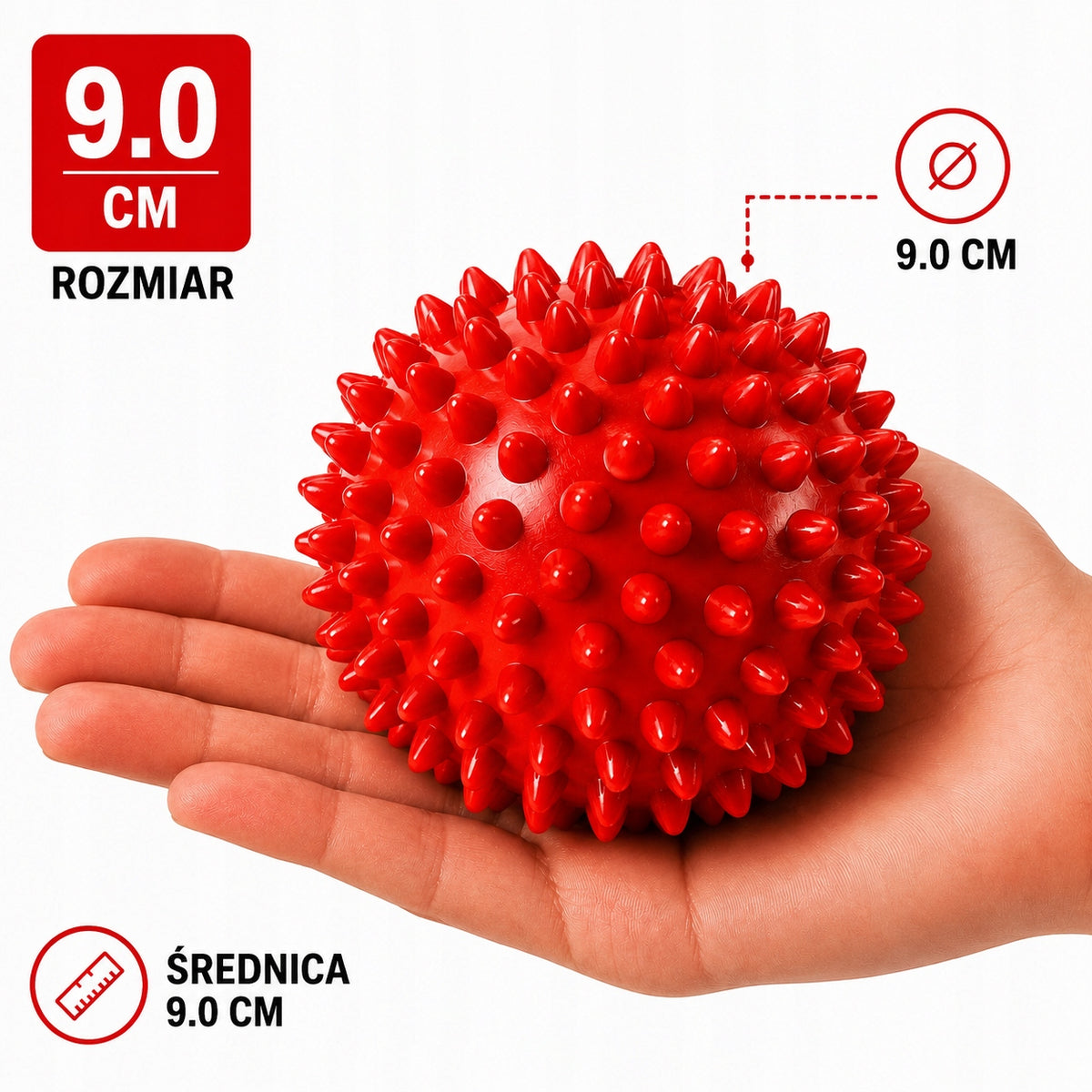 MUSCLE BODY MASSAGE BALL ROLLING REHABILITATION BALL WITH SPIKES