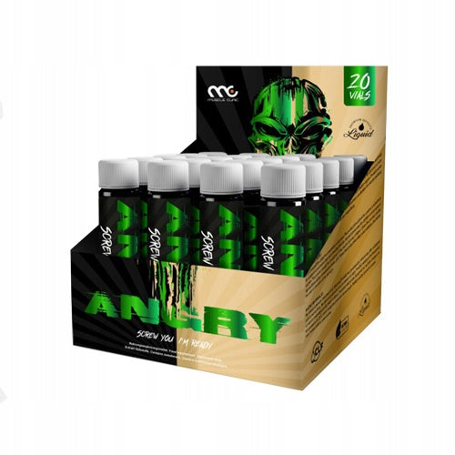 MUSCLE CLINIC ANGRY SHOT 20 PIECES PREWORKOUT CAFFEINE AAKG