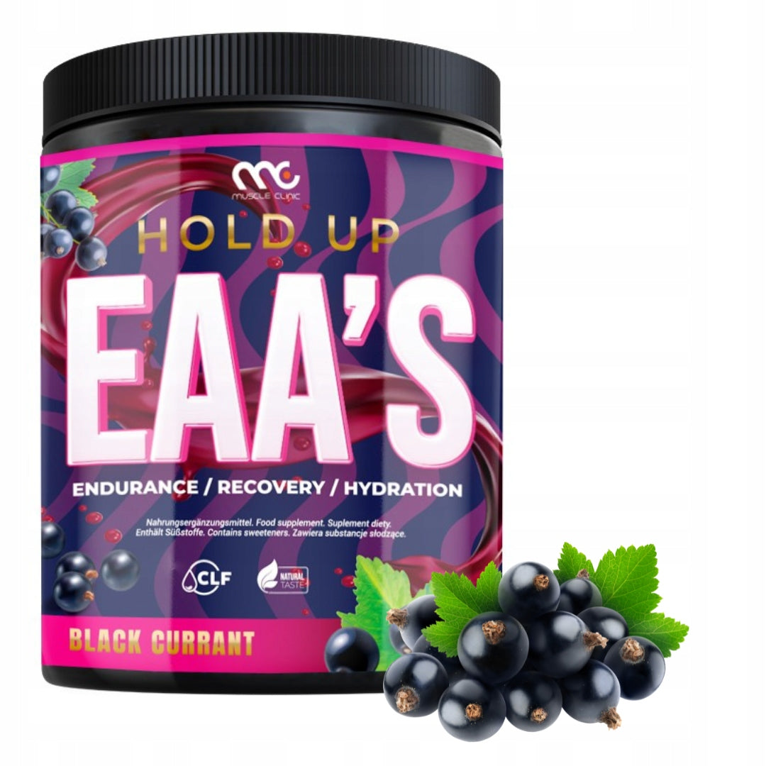 MUSCLE CLINIC EAA 400G AMINO ACIDS blackcurrant