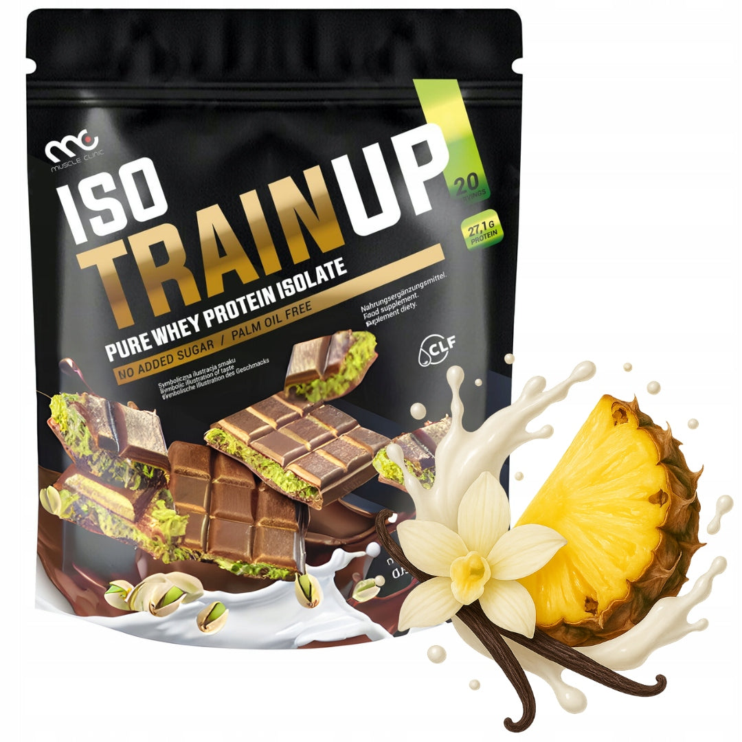 MUSCLE CLINIC ISO TRAIN UP 600g Protein isolate 92g VANILLA-ANANAS