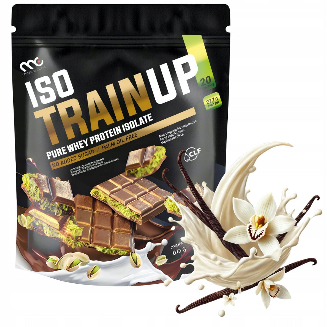 MUSCLE CLINIC ISO TRAIN UP 600g Protein isolate 92g VANILLA