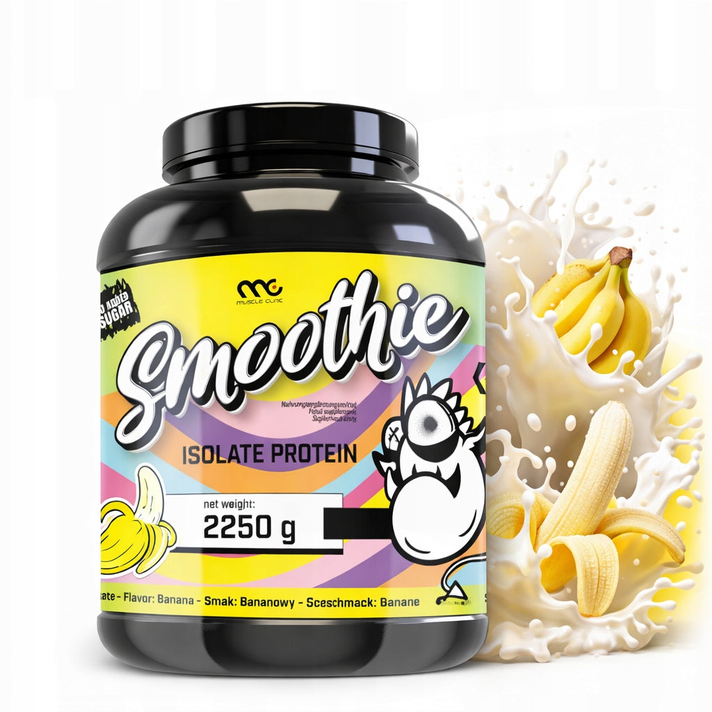 MUSCLE CLINIC SMOOTHIE ISOLATE 2250g 89% protein delicious taste Banana