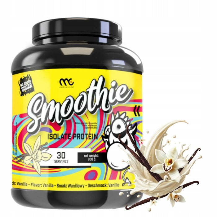 MUSCLE CLINIC SMOOTHIE ISOLATE 908g 89% protein delicious taste Vanilla