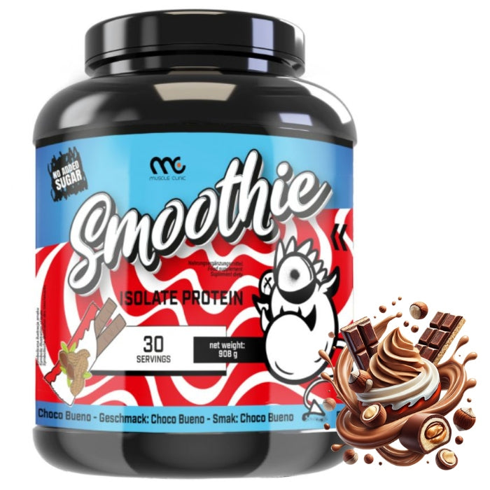 MUSCLE CLINIC SMOOTHIE ISOLATE 908g 89% protein delicious taste choco bueno