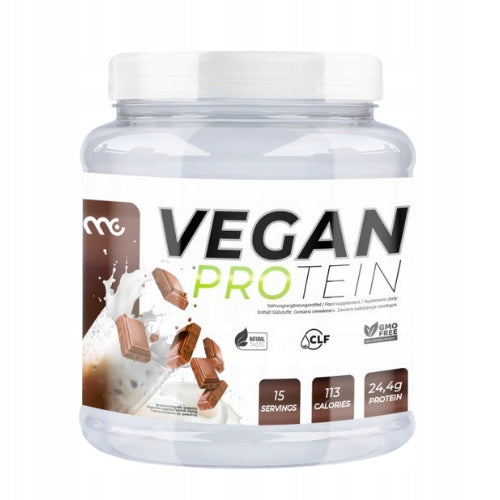 MUSCLE CLINIC VEGAN PROTEIN 450 g VEGETABLE PROTEIN - CHOCOLATE Expiration date at least 1 year from the date of purchase