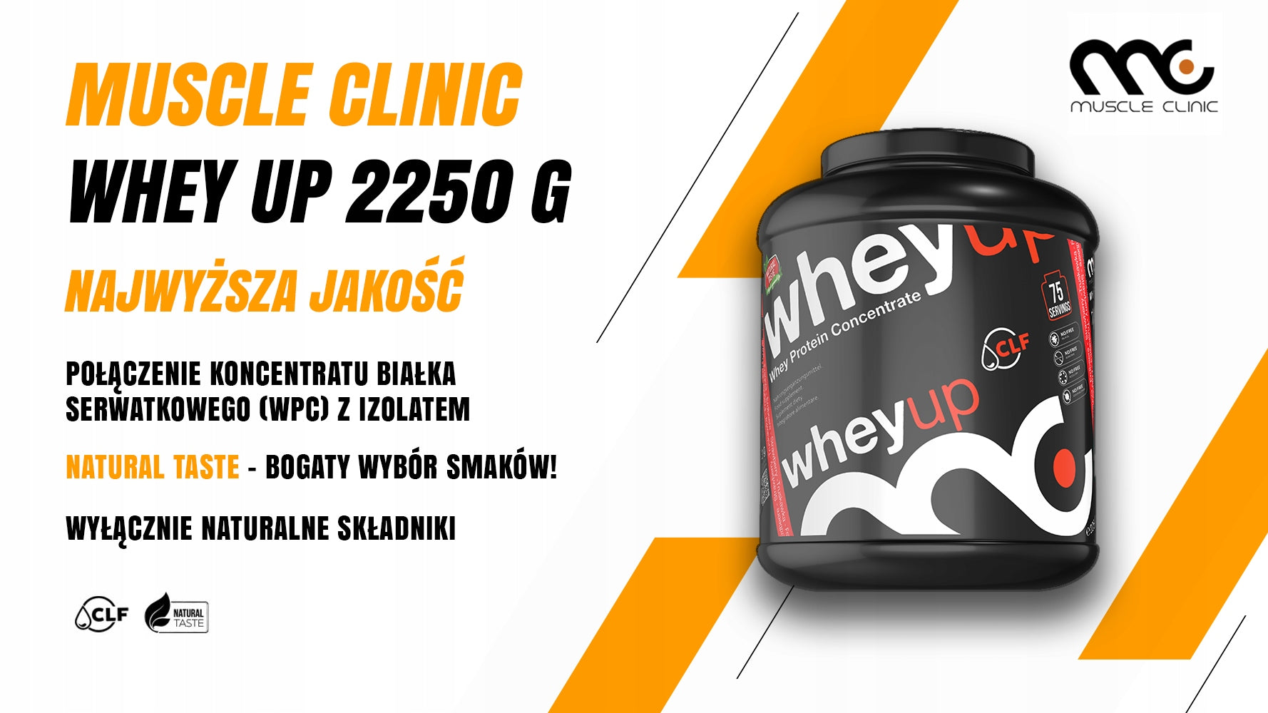 MUSCLE CLINIC WHEY UP 1800G CHOCOLATE Brand Muscle Clinic