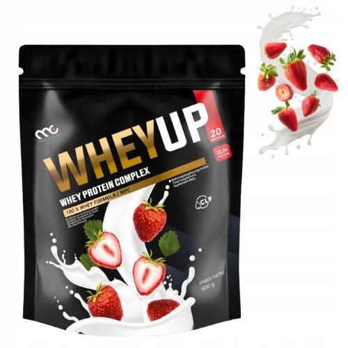MUSCLE CLINIC WHEY UP 600g PROTEIN SUPPLEMENT CONCENTRATE- STRAWBERRY