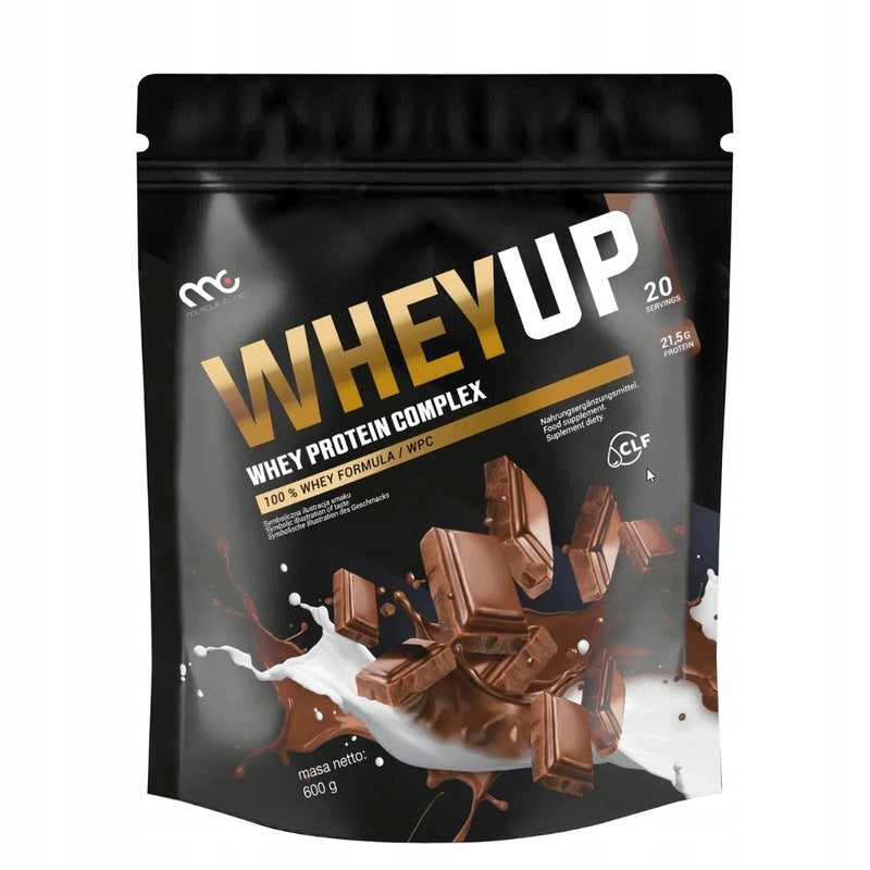 MUSCLE CLINIC WHEY UP 600g chocolate + FREEBIE