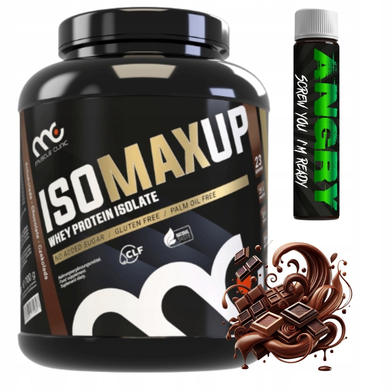 MUSCLE CLINIC protein isolate ISO MAX UP 700g PROTEIN ISOLATE 86g chocolate