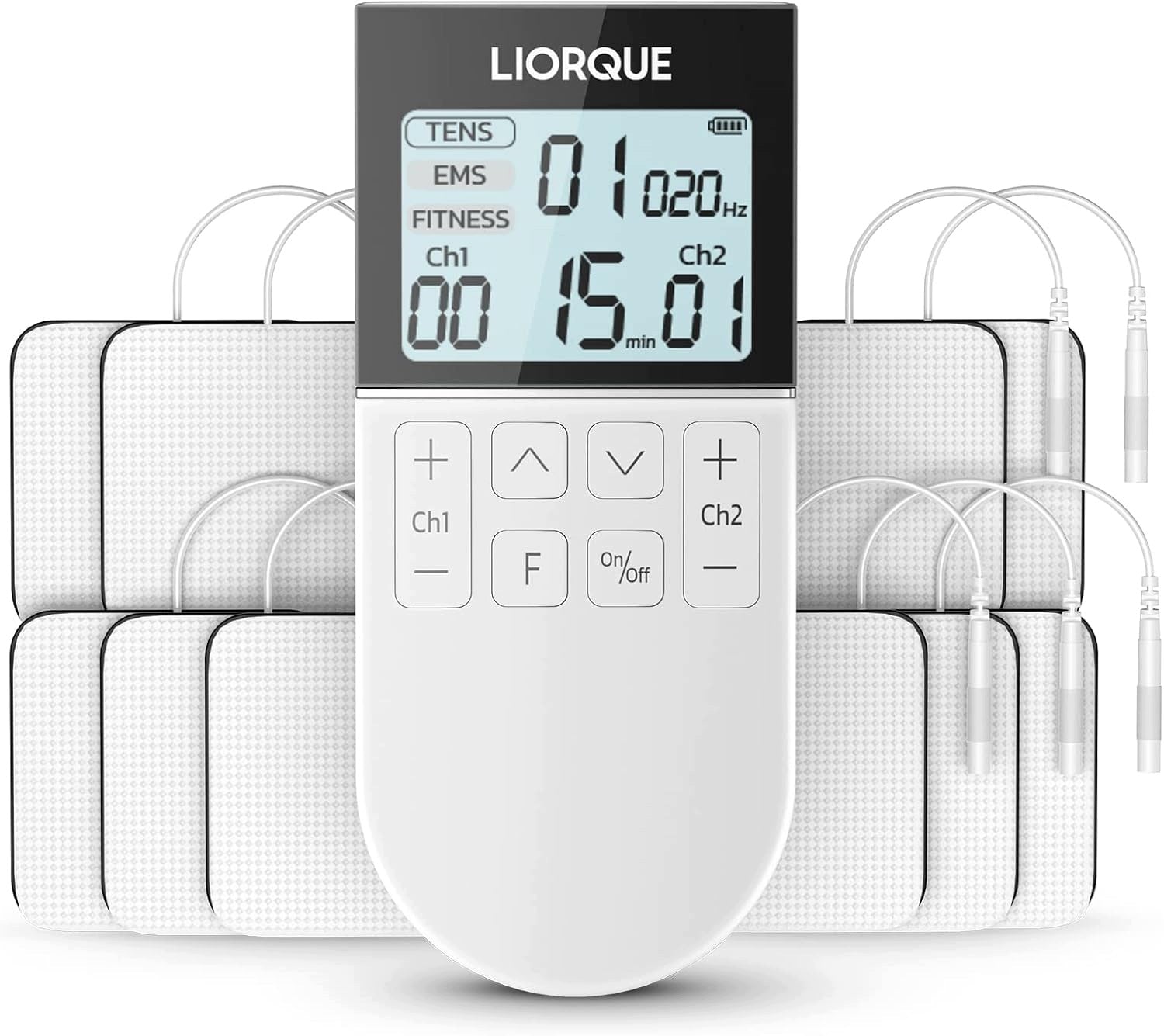 MUSCLE ELECTROSTIMULATOR 3IN1 TENS/EMS/FITNESS 50 MODES 16 LEVELS