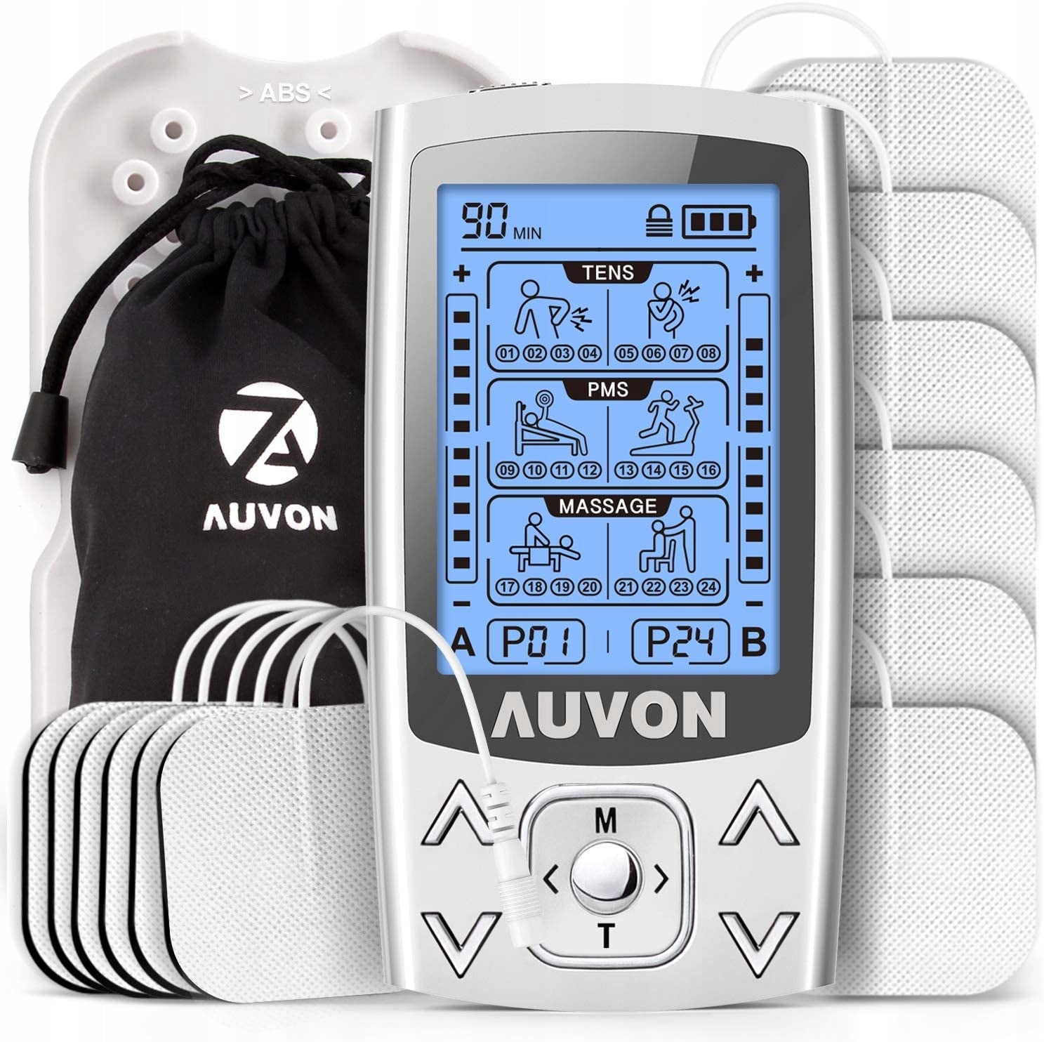 MUSCLE ELECTROSTIMULATOR AUVON AS8012C MASSAGER ELECTRODE THERAPY