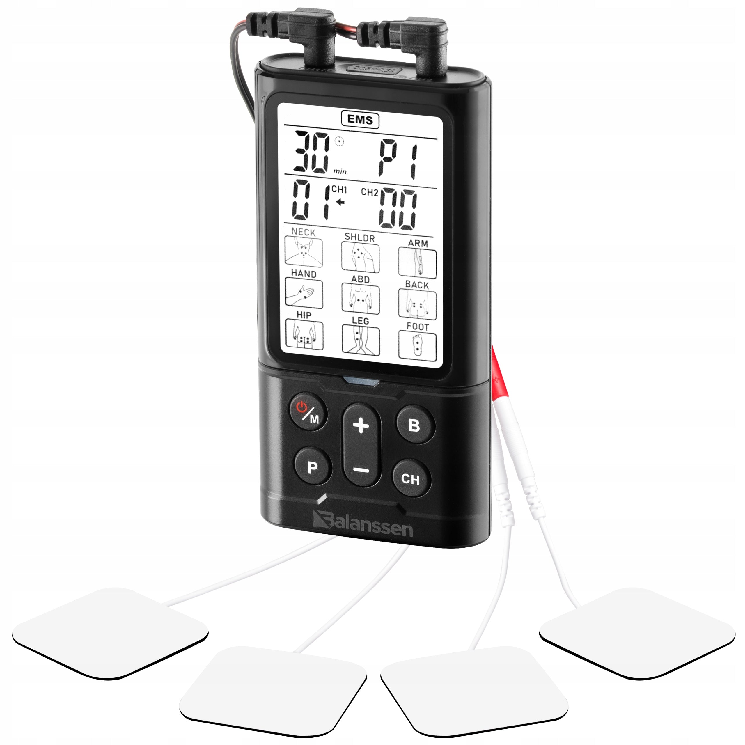 MUSCLE ELECTROSTIMULATOR BALANSSEN 3 IN 1 TENS EMS MASSAGE PAIN RELIEF EAN (GTIN) 5904358520621