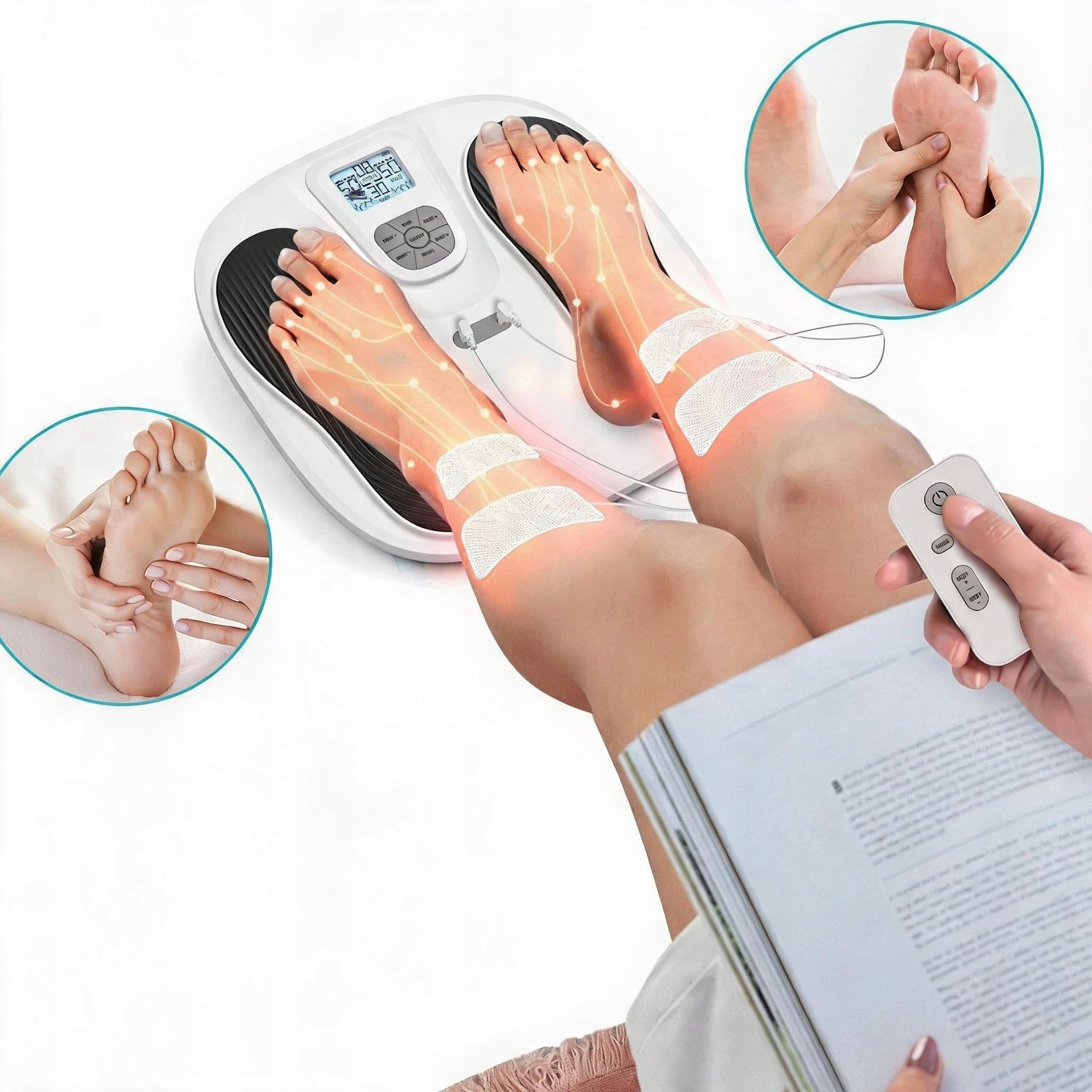 MUSCLE ELECTROSTIMULATOR EMS ELECTRIC FOOT MASSAGER MODES 10 MODES Brand no brand
