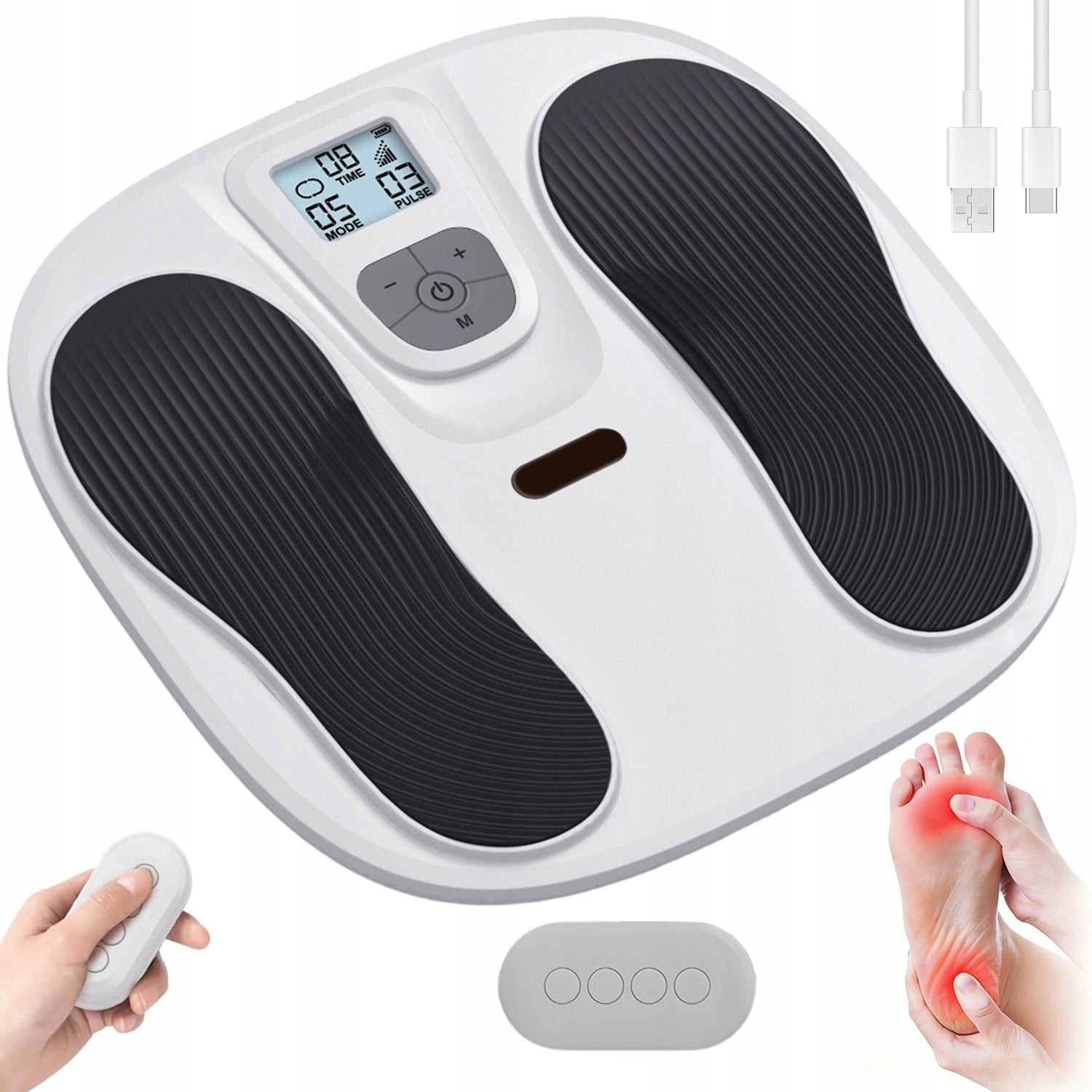 MUSCLE ELECTROSTIMULATOR EMS ELECTRIC FOOT MASSAGER MODES 10 MODES
