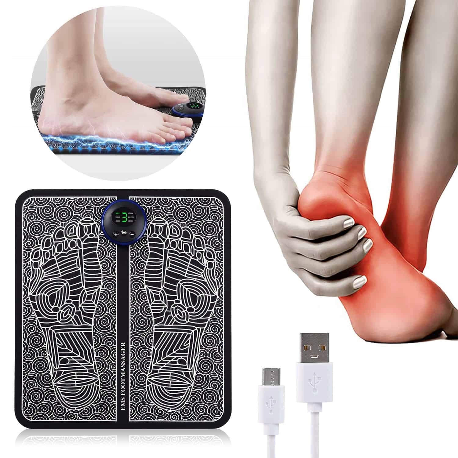 MUSCLE ELECTROSTIMULATOR EMS HAND FOOT MASSAGER ACUPRESSURE MASSAGE MAT
