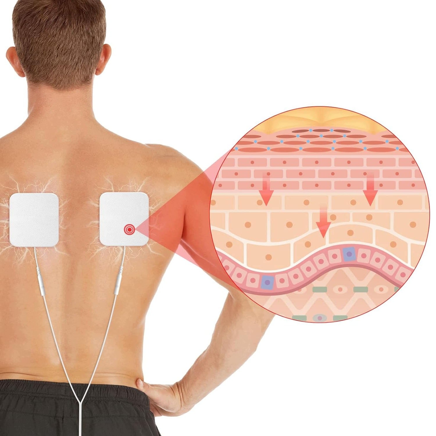 MUSCLE ELECTROSTIMULATOR FOOT MASSAGER EMS WITH REMOTE CONTROL 10 BATTERY MODES Packaging status original