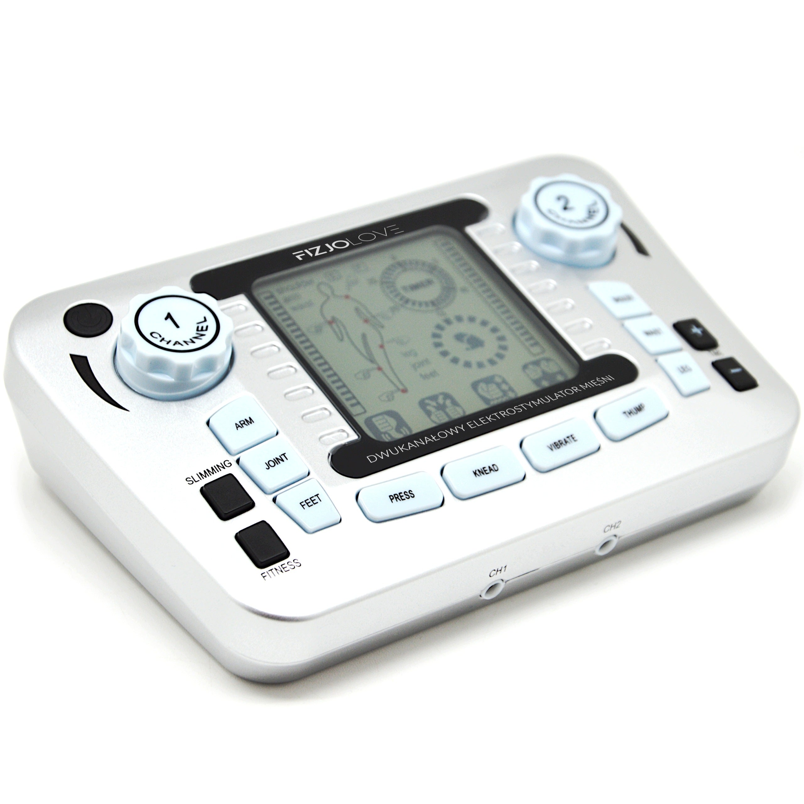 MUSCLE ELECTROSTIMULATOR MASSAGER TENS EMS +ELECTRODES+BATTERIES SET XXL Manufacturer code 37387