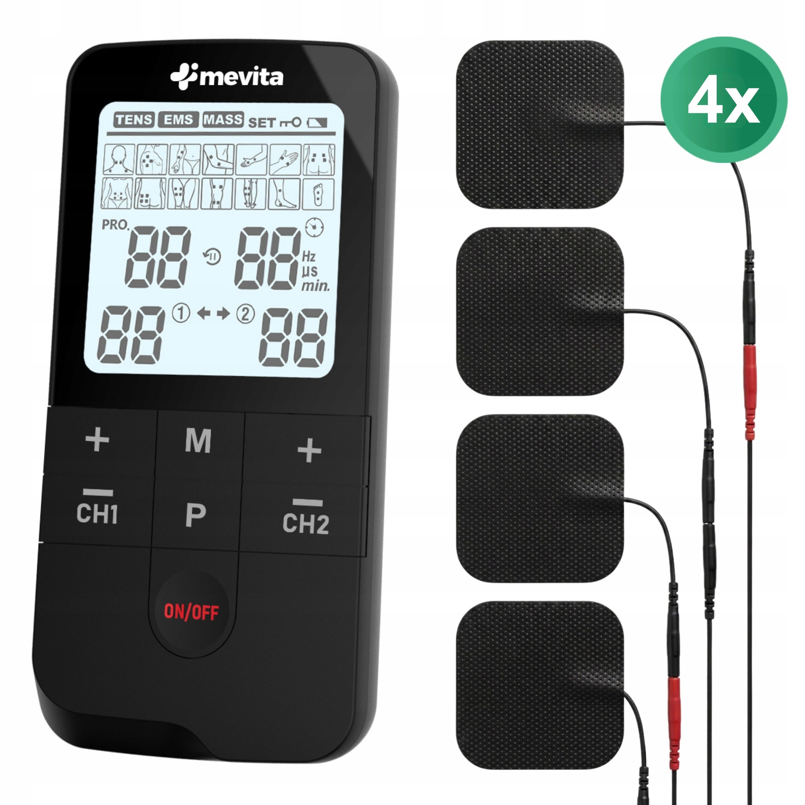MUSCLE ELECTROSTIMULATOR STIMULATION ELECTROTHERAPY TENS EMS MASSAGER MEVITA Packaging status original