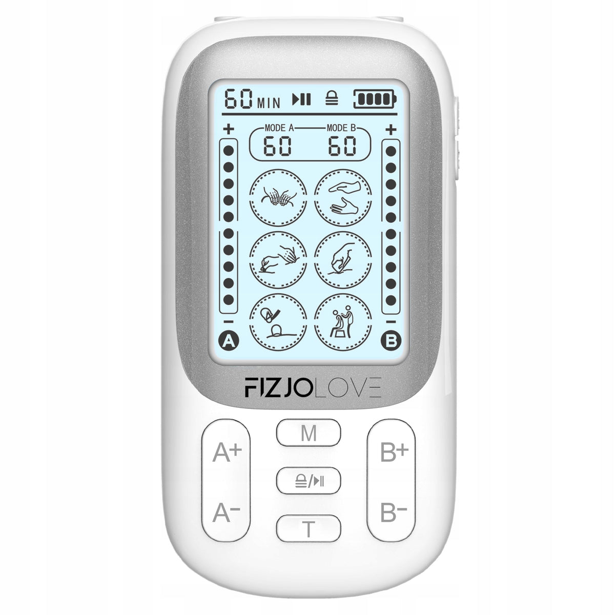MUSCLE ELECTROSTIMULATOR TENS EMS MASSAGE STIMULATION FIZJOLOVE SET XXL Medical device no