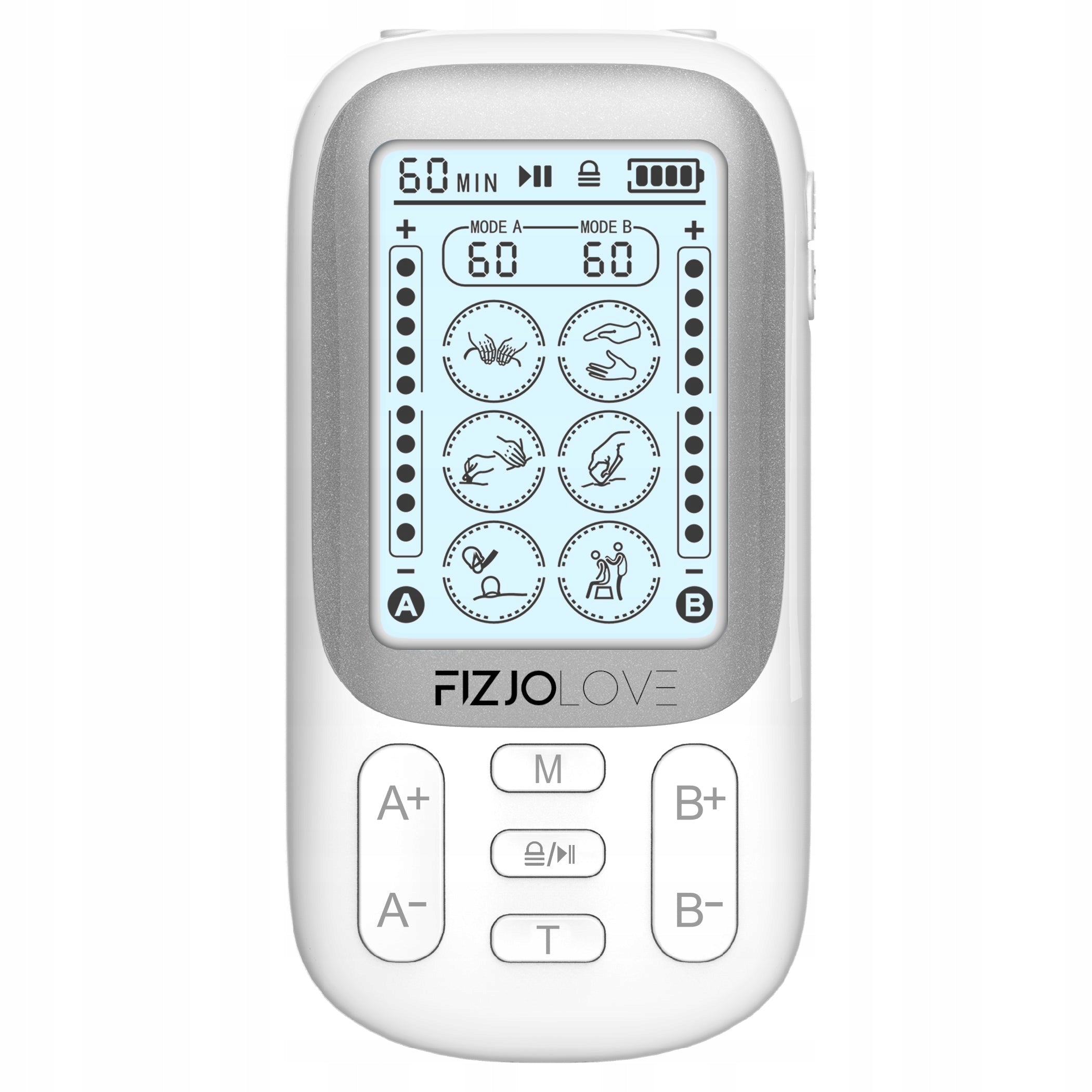 MUSCLE ELECTROSTIMULATOR TENS EMS MASSAGE STIMULATION FIZJOLOVE SET XXL Medical device no