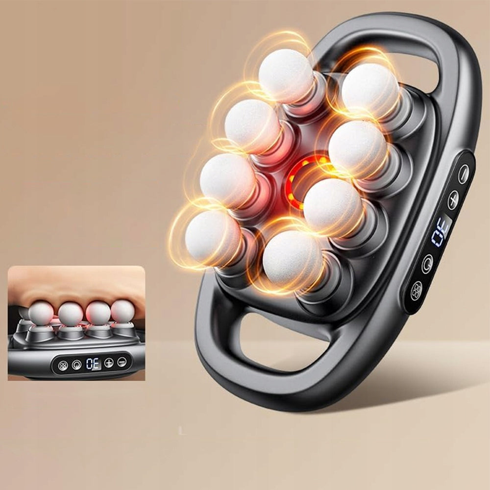 MUSCLE MASSAGE GUN 8 HEADS 30 DEGREES QUIET OPERATION CHARGED USB Packaging status original