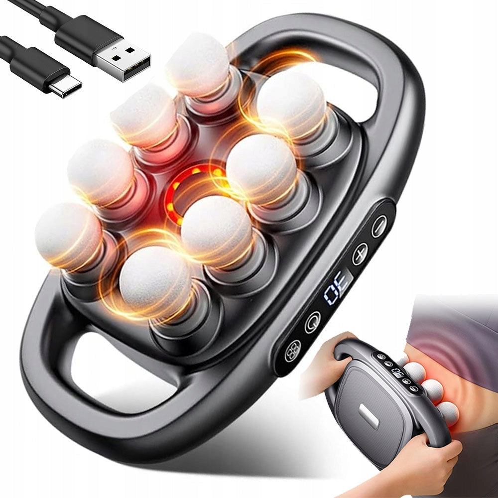MUSCLE MASSAGE GUNS 8 HEADS SILENT MASSAGER REGENERATION AFTER TRAINING