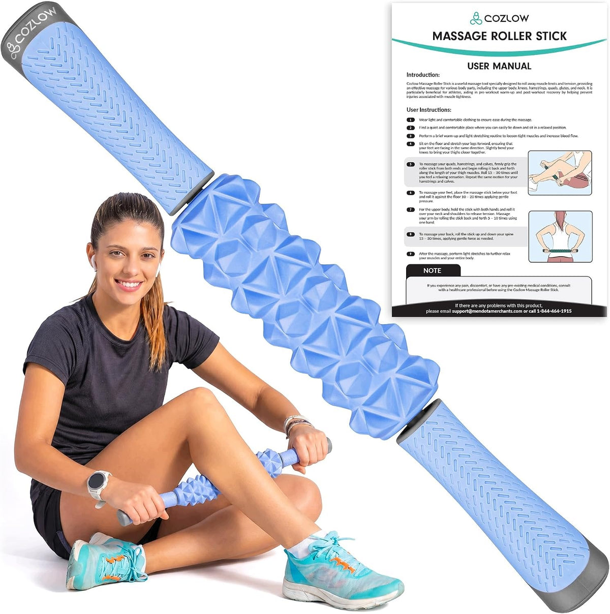 MUSCLE MASSAGE ROLLER STICK REHABILITATION