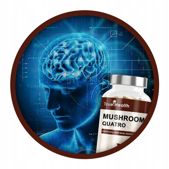 MUSHROOM COMPLEX 60 capsules MIX FUNCTIONAL MUSHROOMS ADAPTOGEN TRUE HEALTH Packaging status original