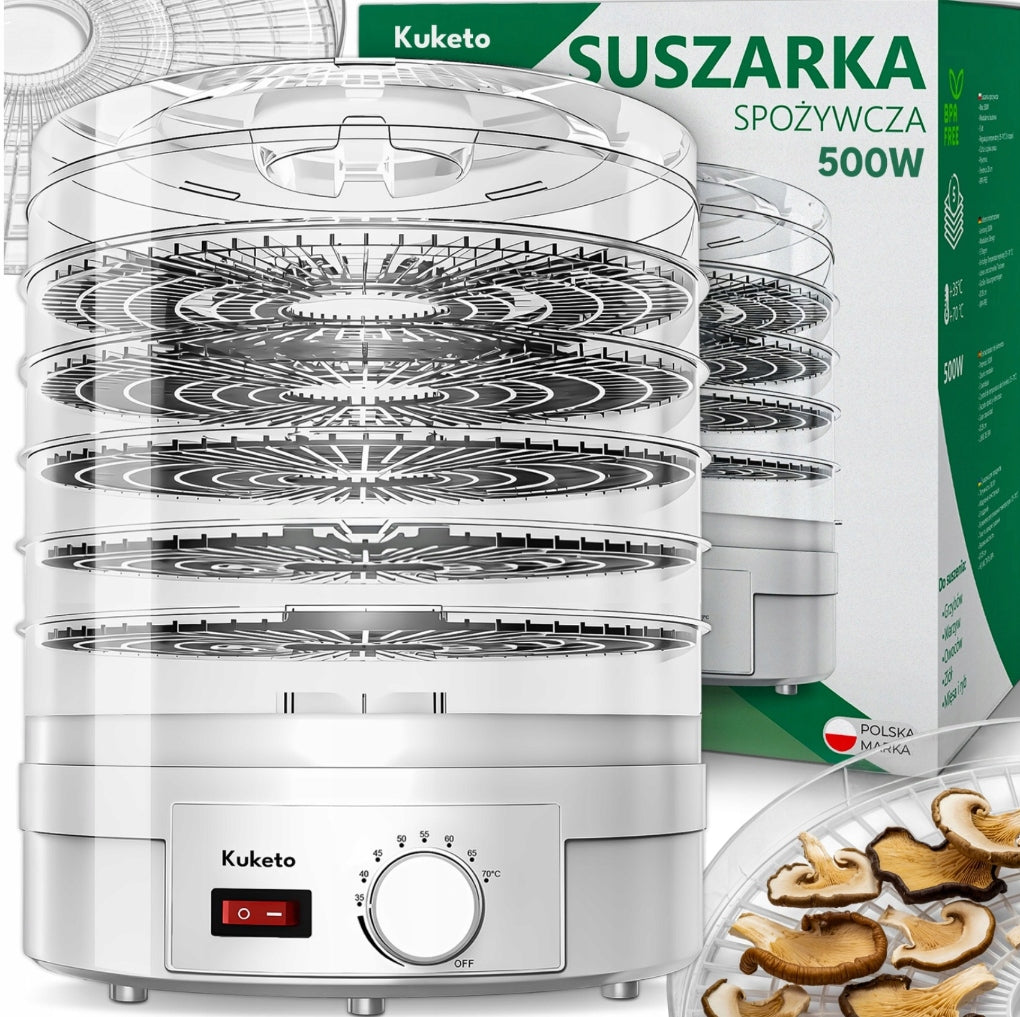 MUSHROOM DRYER LARGE FRUIT VEGETABLE HERBS FOOD GRADE TRAYS SIEVE STRONG 500W