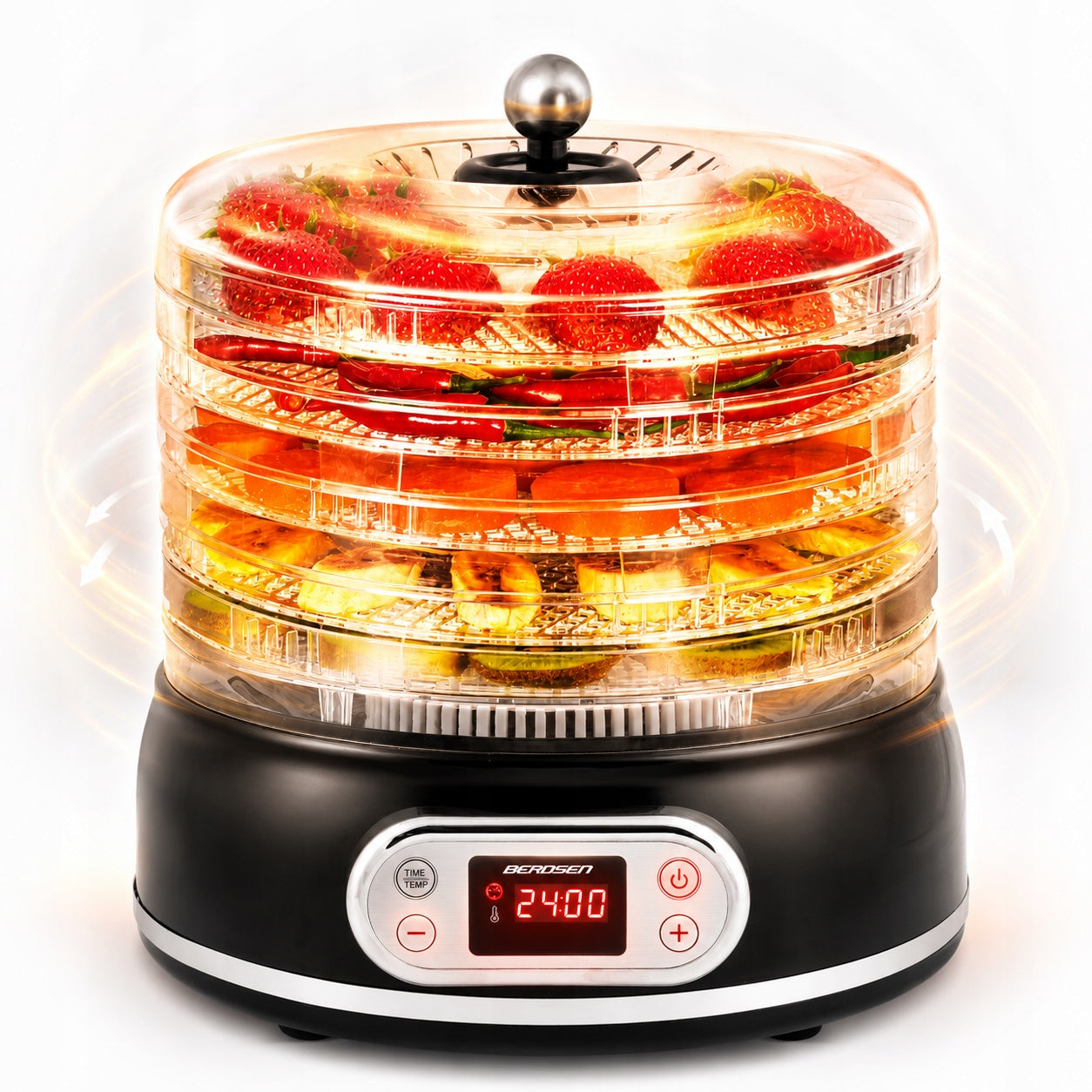 MUSHROOM DRYER VEGETABLE HERBS FOOD MEAT 5 SIT TIMER BLACK 400W