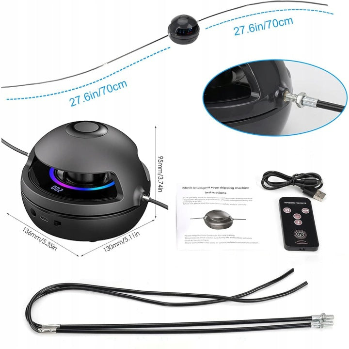 MUSIC JUMP ROPE AUTOMATIC SMART BLUETOOTH LED REMOTE CONTROL SPEAKER Packaging status original